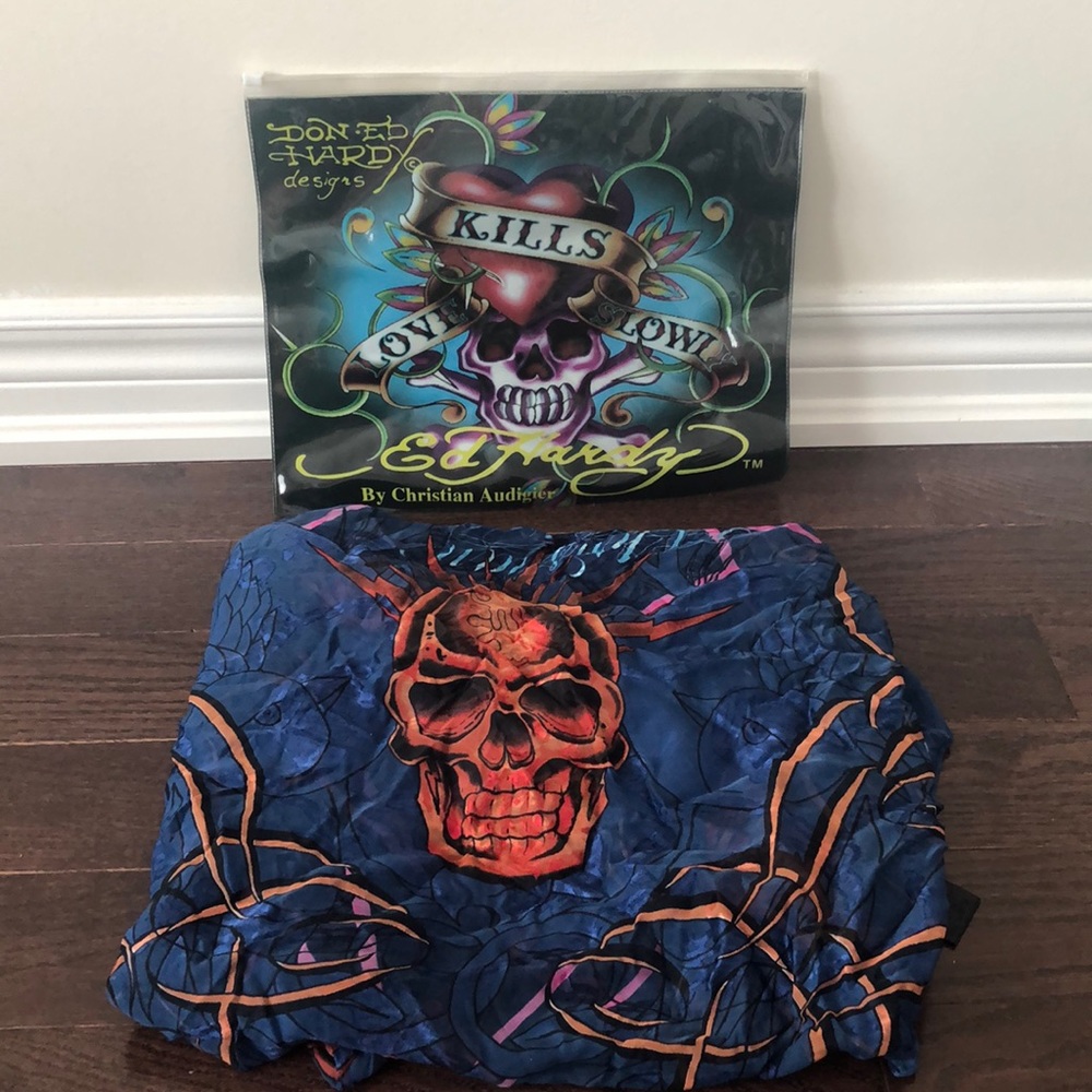 Ed Hardy Silk Scarf